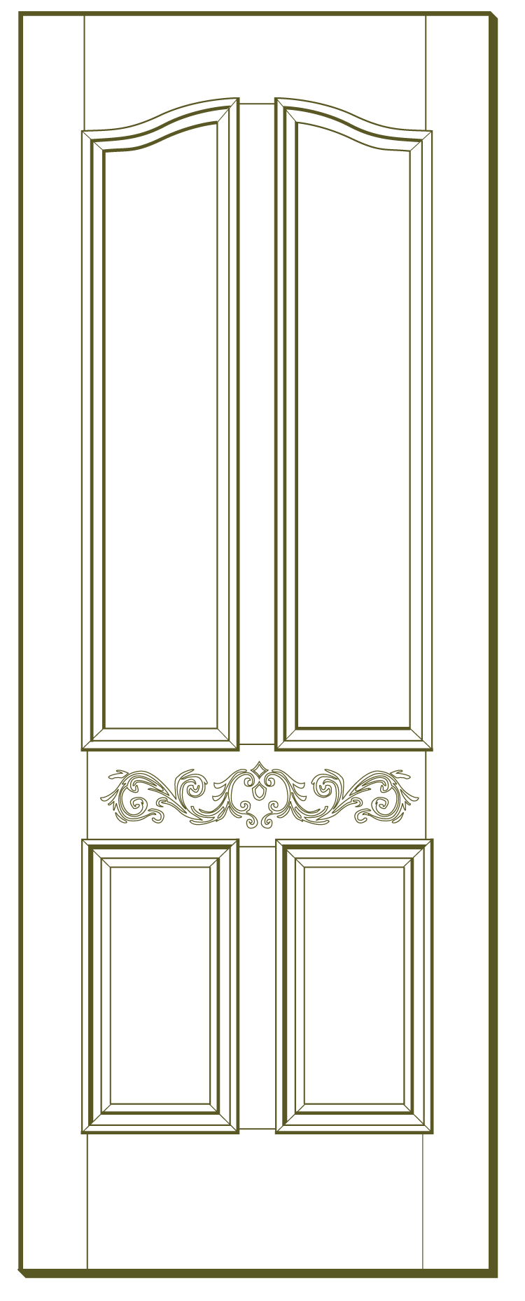 Line Drawing Door : Technical drawings simpson door company