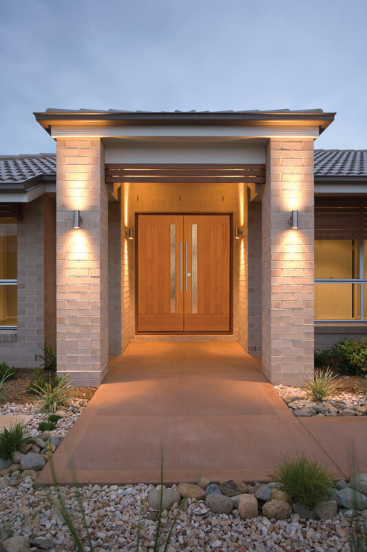 Contemporary Wood Front Door