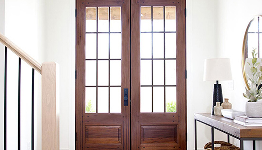 Nantucket Collection Exterior door in Sapele Mahogany 