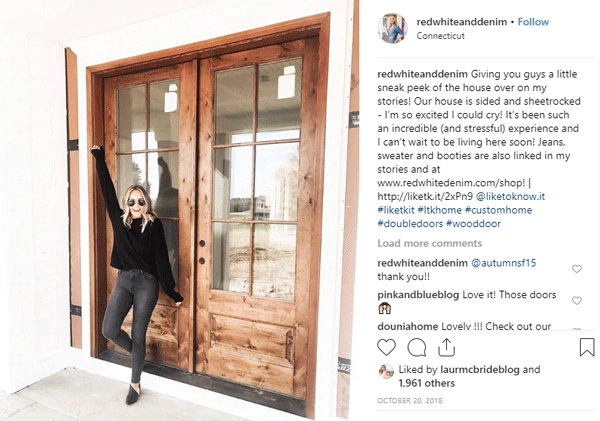 Simpson Exterior French Doors posted by @redwhiteanddenim on Instagram