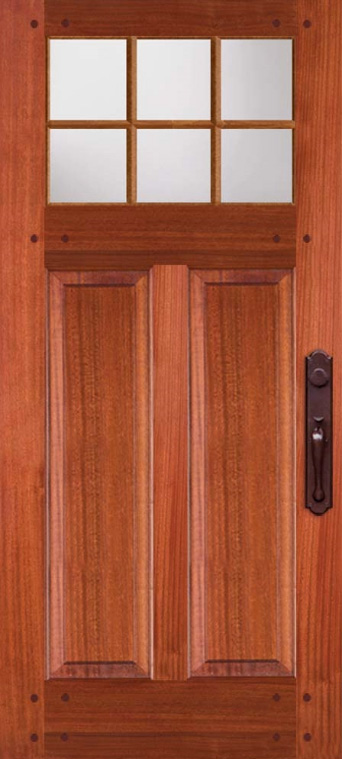 Nantucket Door Shown in Sapele Mahogany