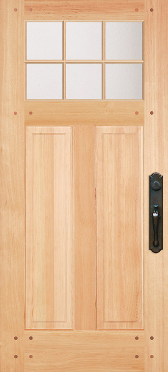 Nantucket Door Shown in Western Hemlock