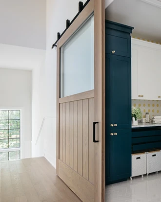 Custom 108 with v-grooves shown in White Oak