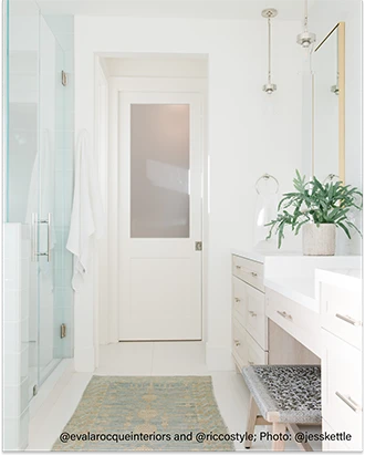 182 Pocket, shown with Satin Etch glass and shaker sticking