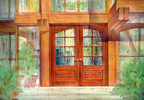 7628 and 7638 shown in Sapele Mahogany with optional Heavy 
Water glass