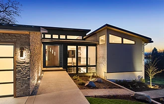 49901 Pivot Door System shown in Walnut