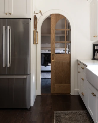 682 round top Pocket, shown in White Oak