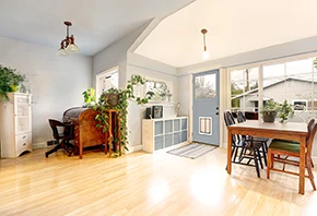 7008 with Large Dog Door in White