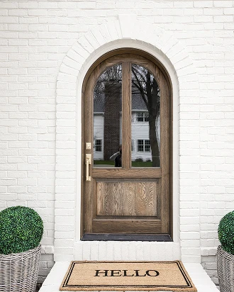 Custom 7482, shown in White Oak with Arch Top