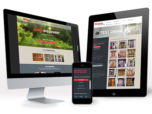 Simpson door company wins two awards for best website.