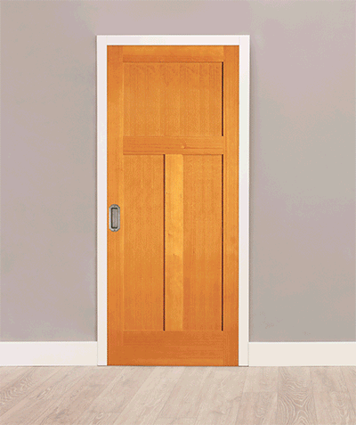 Wood Pocket Door Opening and Closing
